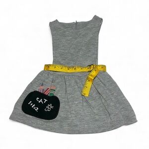 Vintage Gray Belted Jumper Girls Toddler 4T